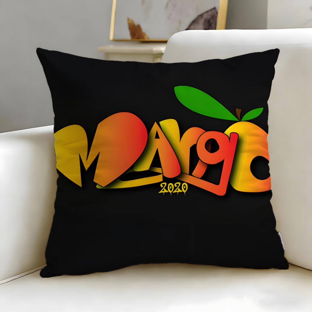 Classic Fashion Brand Mango Cushion Cover Soft EasyWash Pillow Case Versatile for Couch Bed Travel and Office