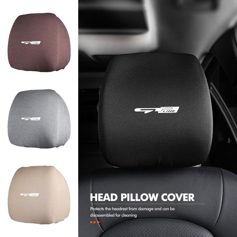 ABCDGC1 Car Seat Headrest Anti-Dirty Elastic Pillow Protective Cover For KIA K5 K2 Optima Soul Spectra Niro Cadenza Sephia Carens