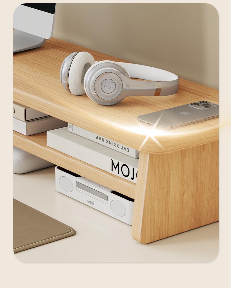 Desktop Monitor Riser Stand with Storage Shelf