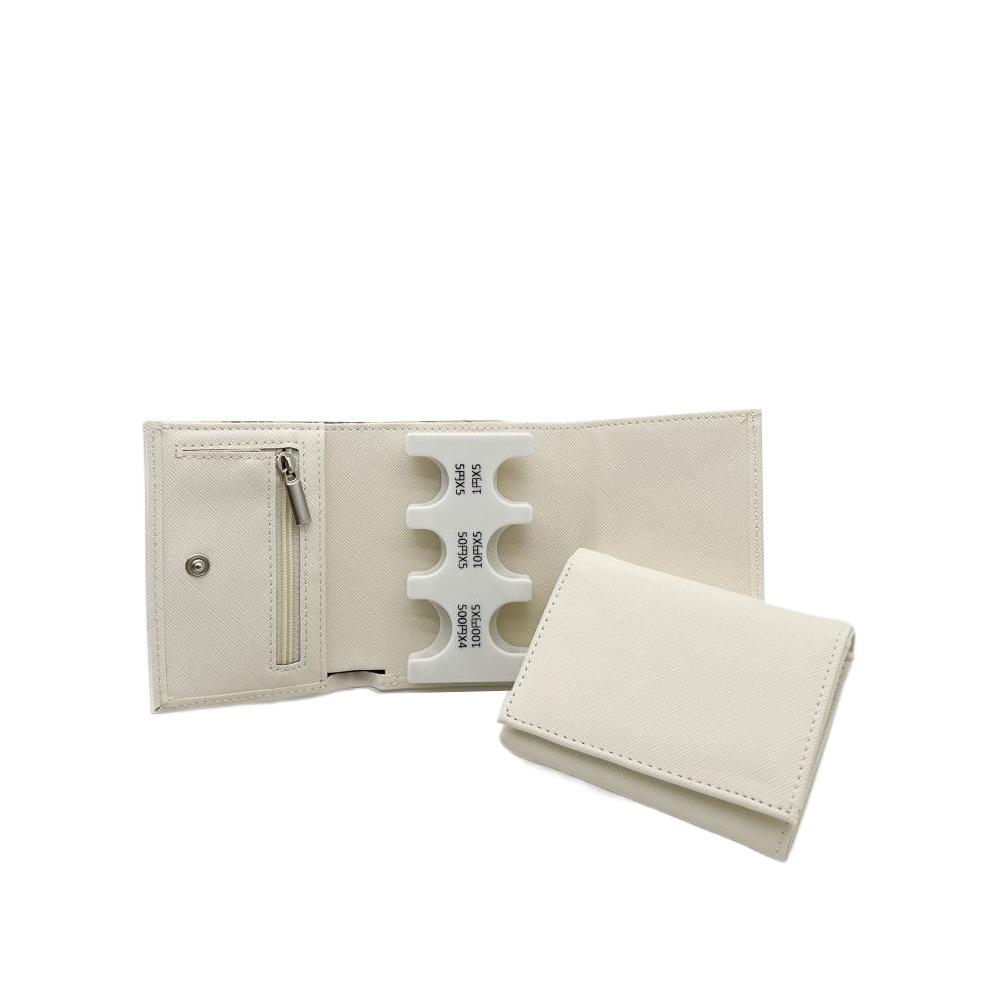Zipper Bag Tri-fold Coin Purse Portable Travel Card Case Men's Small Wallet  Coin Collection