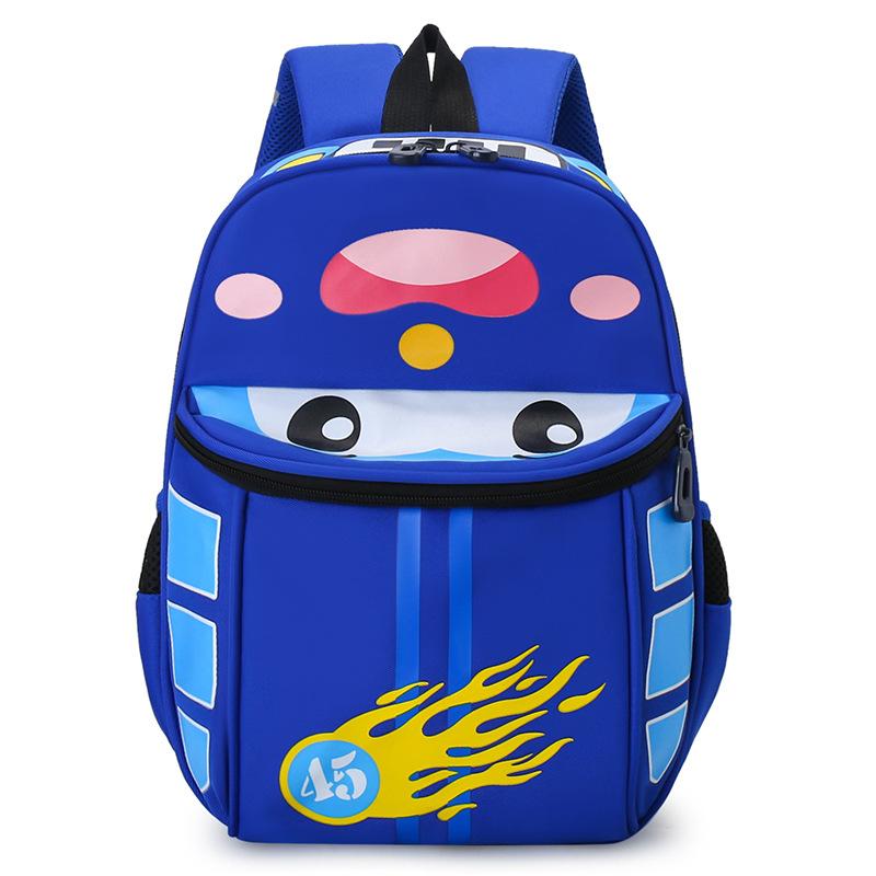 

New children s backpack spine protection and burden reduction kindergarten schoolbag cartoon cute boys and girls travel outdoor small backpack королівський синій колір