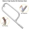 17Inch Grill Burner Replacement Part 304 Stainless Steel Burner Tube Replacement for Weber Q100 Q120 Q1000 Q1200 BabyQ Model