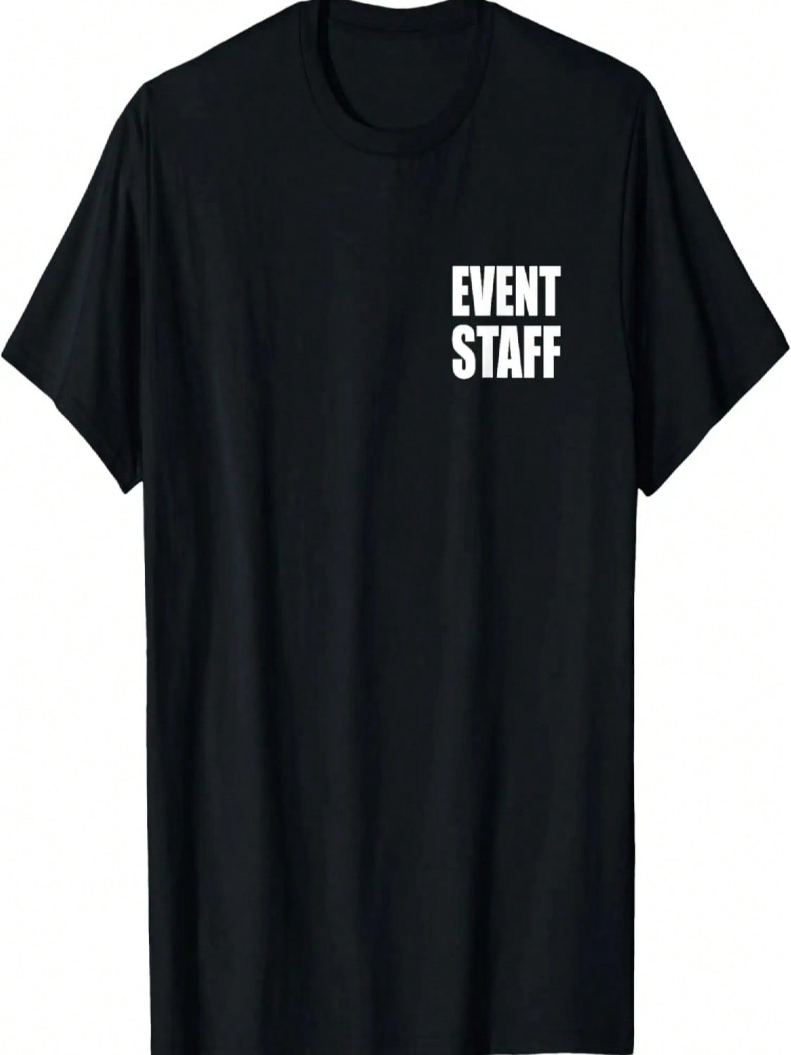 Staff Employee, Event Staff (Front Print Only), White Text T-Shirt S разноцветный