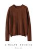 Women's Thickened Cable Knit Cashmere Sweater: Cozy & Versatile for Autumn and Winter