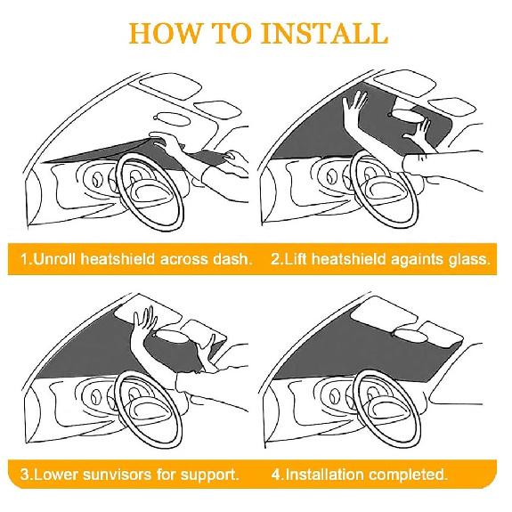 Paris Britney Lindsay Heated Windshield Sunshade Car Window Windscreen Cover Sun Shade Auto Sun Visor Car-covers