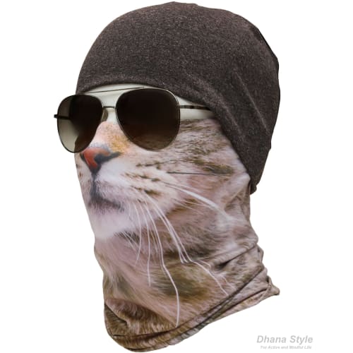 Animal Print Face Bandana, Multi-Function Neck Guard/Face Cover, Army Style Headwear for Airsoft, Cycling, BMX, Motorcycles, and Outdoor Activities (C