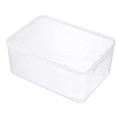 Fridge Organizer Bins Multipurpose Large Capacity Transparent Airtight Food Storage Container with Lid for Kitchen