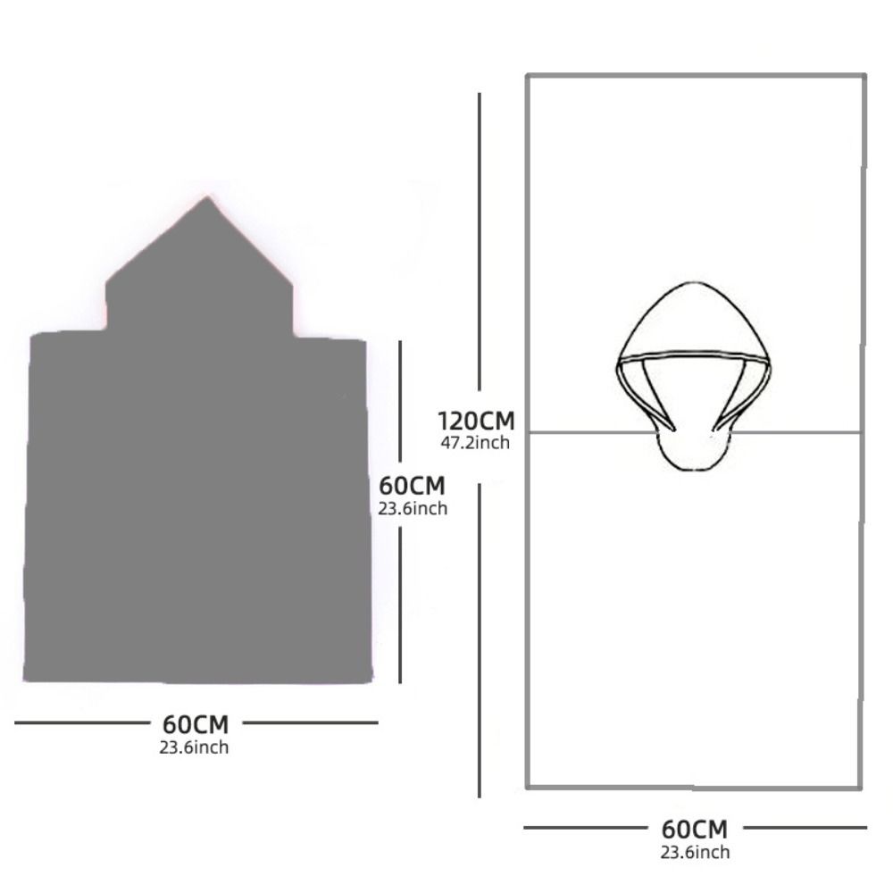 Cute Absorbent Bath Towel Shower Hooded Design Poncho Bathrobe Swimming Cover Towels Water Activities