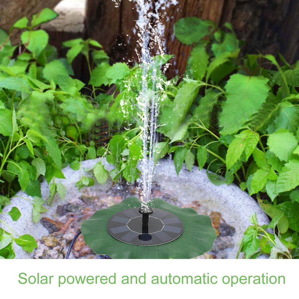 5V 1.6W Solar Water Fountain Pump Floating Landscape Fountain for Outdoor Decoration