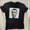 Sam Smith Black T Shirt Size Medium 2018 Concert Tour Vintage Washed Homme Designer Clothes Streetwear Slightly Soft Fashion