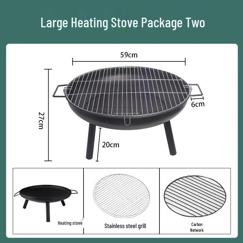 Indoor Heating & Tea Roasting Stove Set