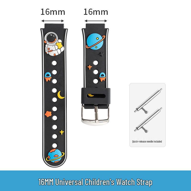 

Совместимо с поддельными детскими часами-телефонами - силиконовый ремешок 16 мм не подходит для часов Xiaotiancai.