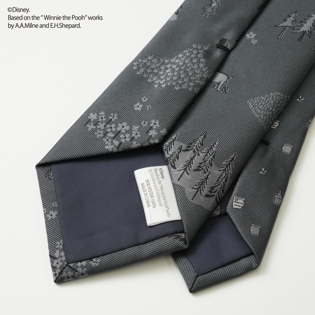 [Disney] Winnie the Pooh One-Point Tie DW1431 Gray