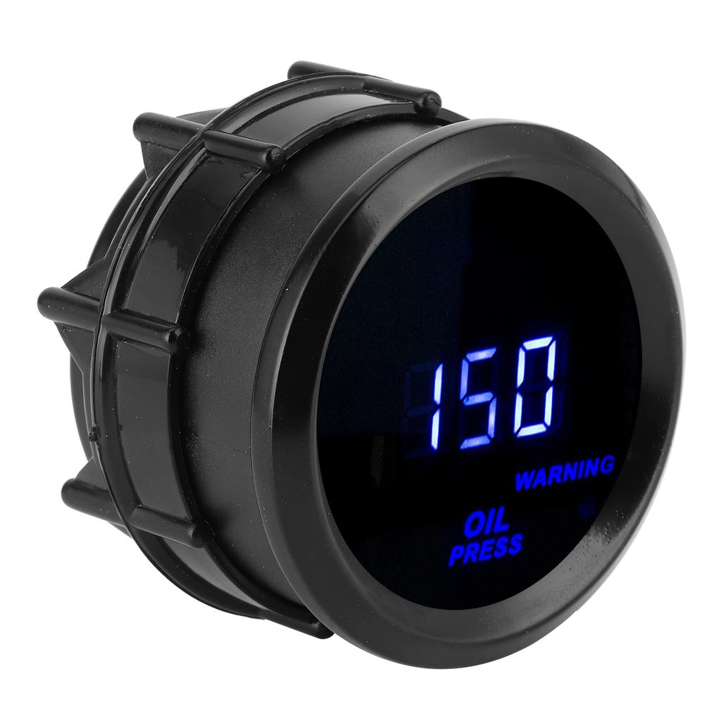 2in Öldruckmesser 0‑150PSI Digital Blaue LED Hohe Genauigkeit 12V Automobilanzeige mit Sensor