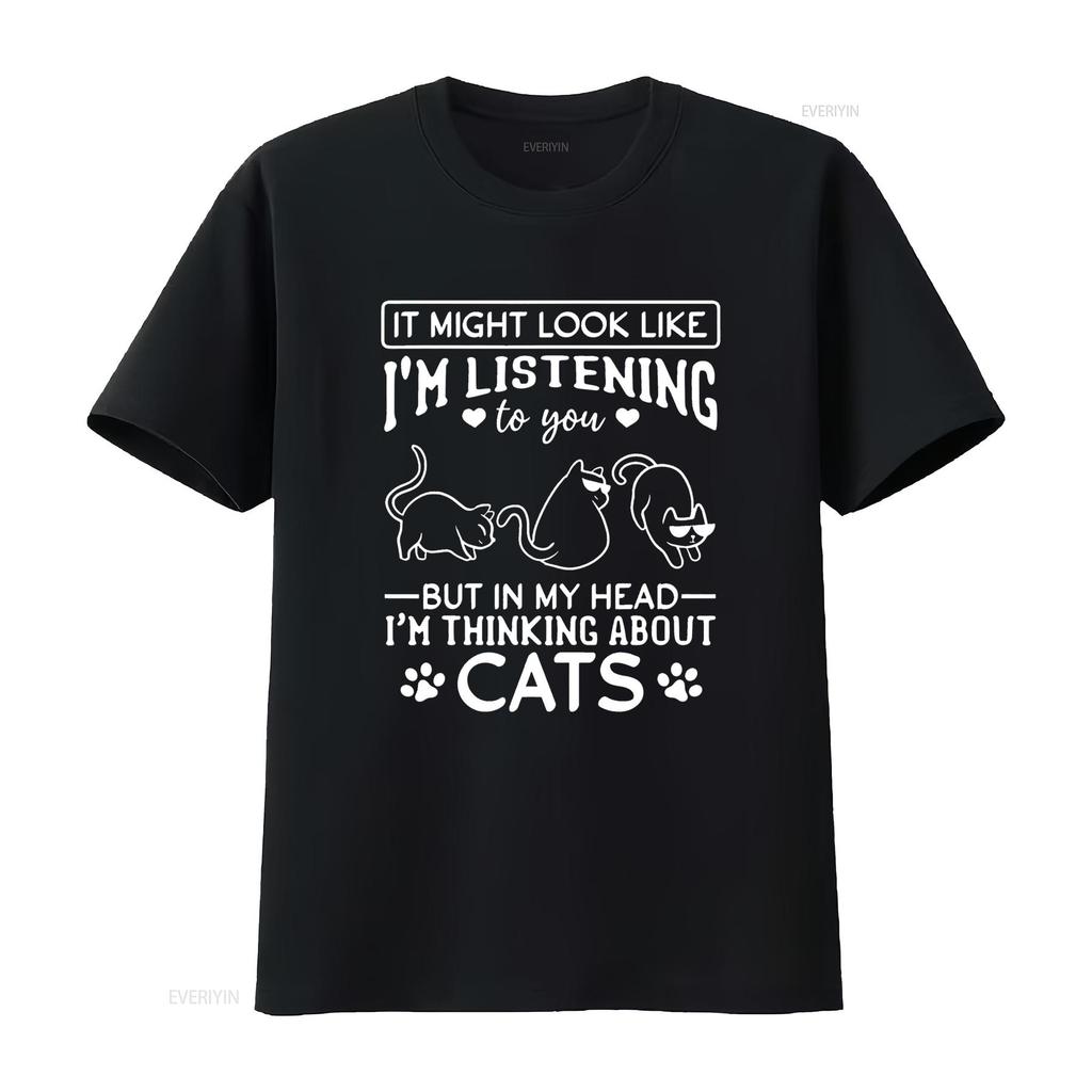 Cat Lover Cute Cats Owner T Shirt Vintage Washed Breathable Streetwear Unisex Fashion Designer Clothes Homme