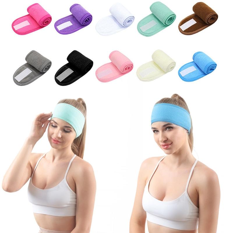 Womens Headband Adjustable Towel Elastic Stretchy Head Wrap Hair Accessories