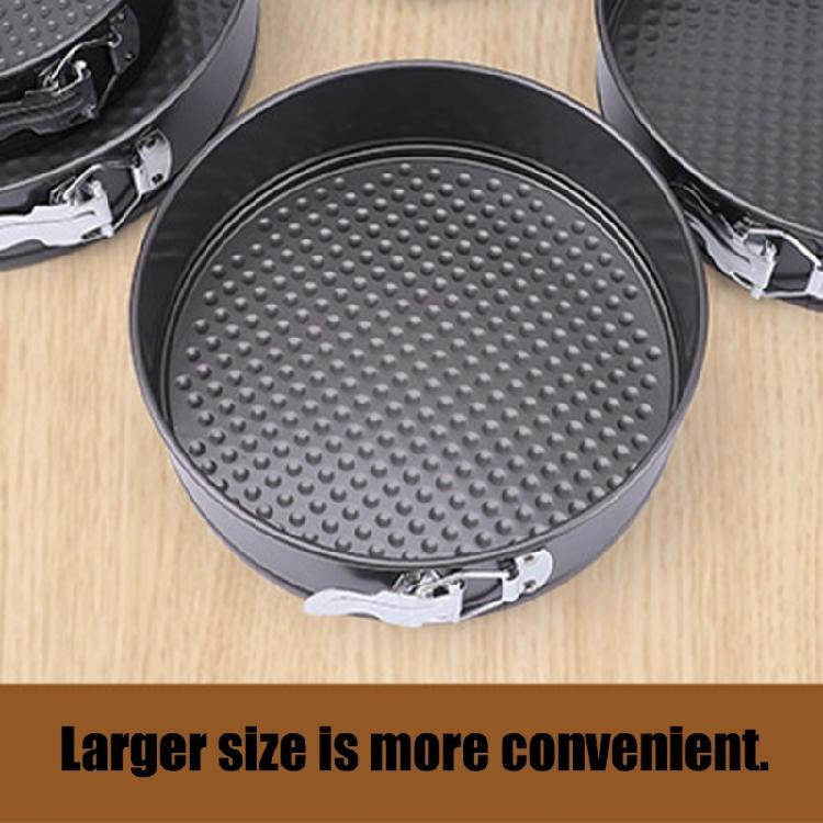 Lot de 2 Moules à Gâteau Ronds 28 Cm Outil de Cuisson en Acier au Carbone Avec Base Amovible Pour un Nettoyage Facile