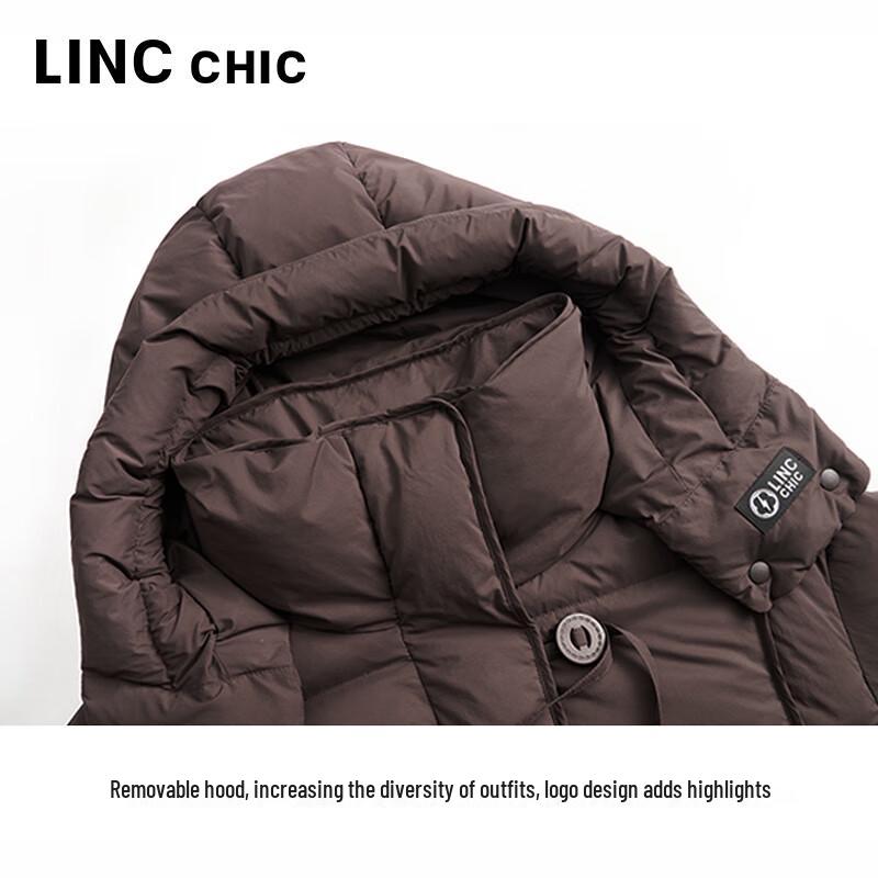 Jinyujie 2025 Winter Women's Hooded Mid-Length Down Jacket