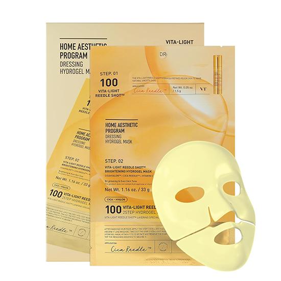 VT COSMETICS Vita-Light Reedle Shot 100 2-Stufen-Hydrogelmaske 4EA