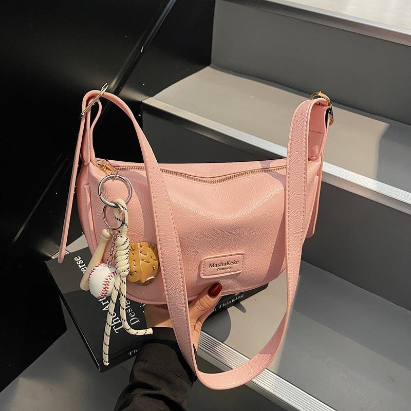 Fashion commuter shoulder bag soft leather bag women's new versatile portable simple messenger bag