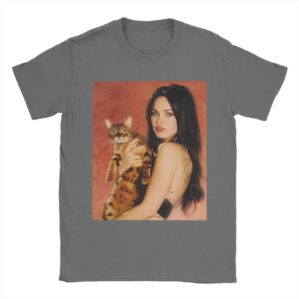 Megan Fox Portrait T Shirt Summer Vintage Tshirts Cotton Harajuku Tee Shirt For Unisexs Shortsleeve Print Tops