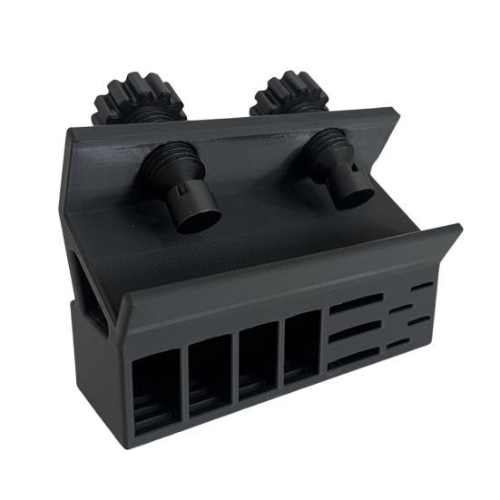 

Бокс для хранения карт памяти Крепление для монитора Многослотовый Экономия места 3D-печать Хранилище для USB-флешек Органайзер для карт чёрный