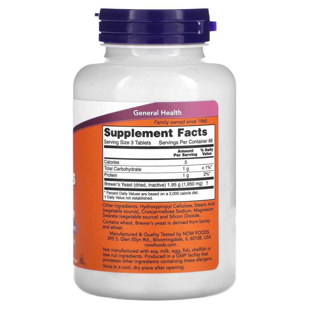 Now Foods Brewer's Yeast 200 Tablets