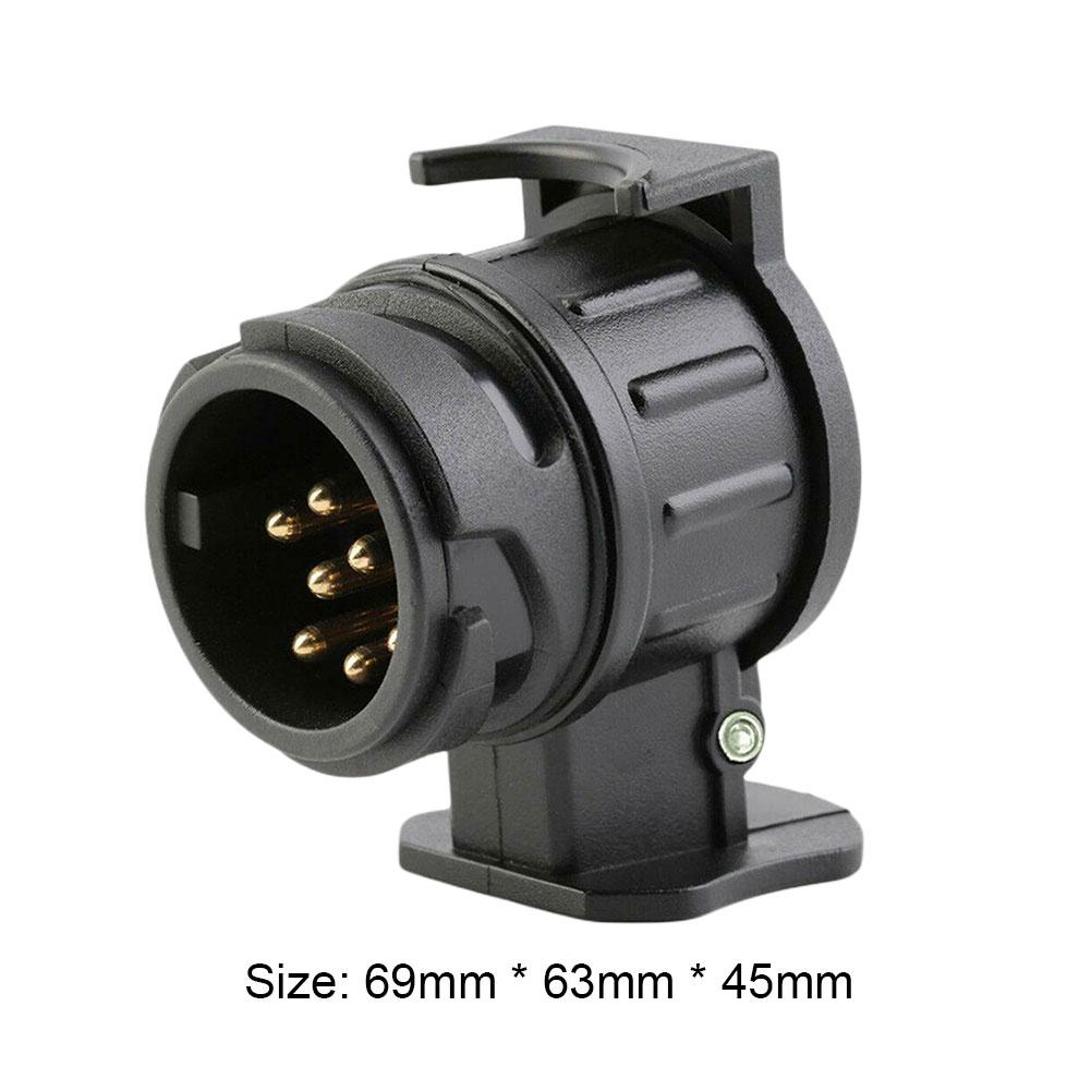 13 Pin To 7 Pin Trailer Adaptor Caravan Truck Towbar Car Towing Plug Adapter 12V Waterproof Electric Socket Converter Connector