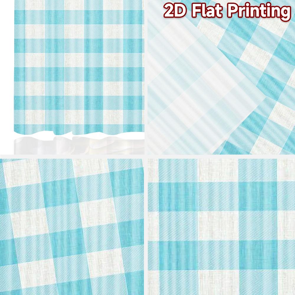 2D flat Photography Backdrop Background Banner Blue White Checkered Tiles 100% Polyester Festive Backdrops Use for Home