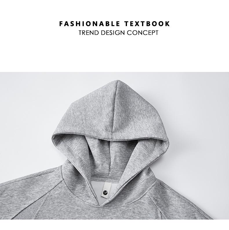 Men's Non-Slip Color Block Cotton Hoodie with Drawstring