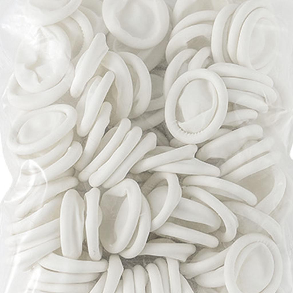 100 Pezzi Ditali Monouso Coperture in Gomma Resistenti all'Usura Antiscivolo Ispessimento per Elettronica