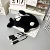 Dessin Animé Peluche Orque Épée Sac à Stylo Grande Capacité Sac à Papeterie Cadeau Étudiant Pour École Bureau Trousse à Crayon Amusante