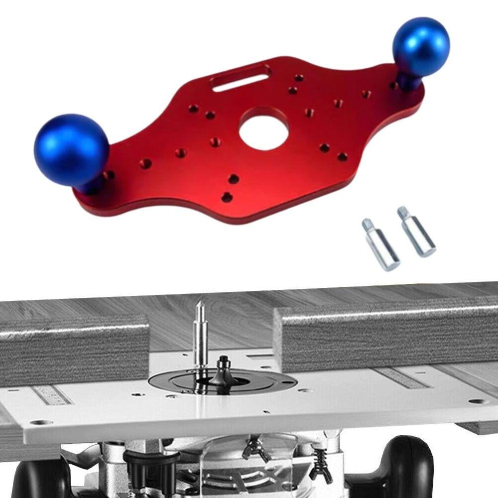 Slotted Bottom Plate Wood Router Base Rust Resistant Long Lasting Milling Mounting Plate Compact Guide Bakelite Material