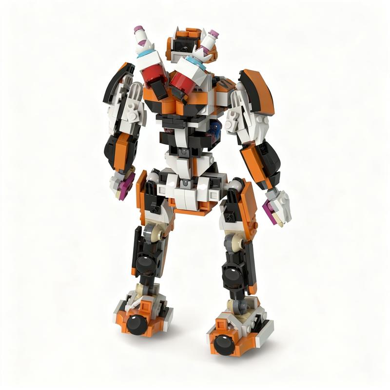 490pcs MOC Robot Tiger Titan Creator 3 1 Model Building Blocks Construction Toy Christmas Gifts DIY Creative Idea Education