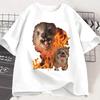 Funny Rock Hyrax Fire Meme Tee Shirt Men Women Stupid T-shirt Ugly Unhinged Tshirt Summer Opossum Raccoon Tops
