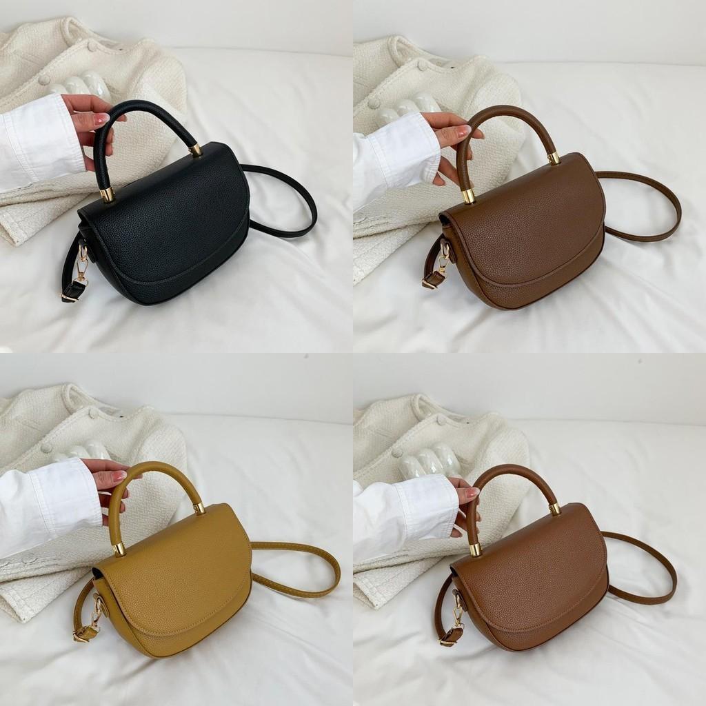 Trendy Street Style Saddle Bag For Women Fashionable 2023 Summer Pu Handbag