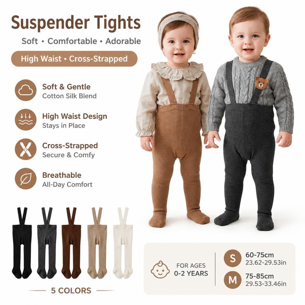 Silk Newborn Suspender Tights High Waist Baby Pantyhose New Pantyhose Socks  Baby Daily Wear