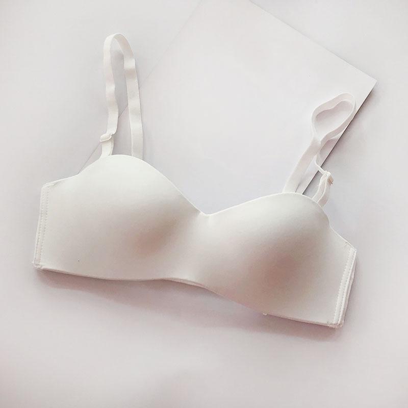 Women's Glossy Bras One Piece Seamless Women's Underwear No Steel Ring Seamless Slip Bra