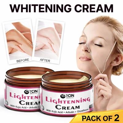 KOJIC ACID Skin Whitening Lightening and Brightening | Spot Fade Soft Silky Refreshing Non-greasy | 50 G (Pack of 2)