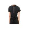 Adidas Logo Patchwork Striped Round Neck Breathable Short Sleeve T-Shirt Women Tops Black CG1096