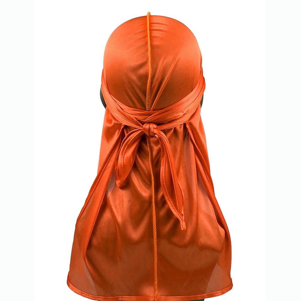 Imitation Silk Edging Long Tail Pirate Hat & Cycling Durag
