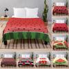 Red Watermelon Soft Throw Blanket Queen Lightweight Flannel Fleece Blanket for Couch Bed Sofa Travelling Camping for Kids Adults
