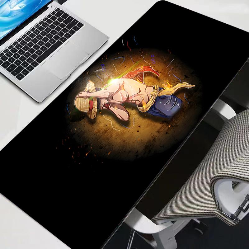 90x40cm Rubber Pc Mousepad One Piece Luffy New Gamer Gaming New Mouse Pads Bigs Desk Keyboard Mat Computer Laptop Mat