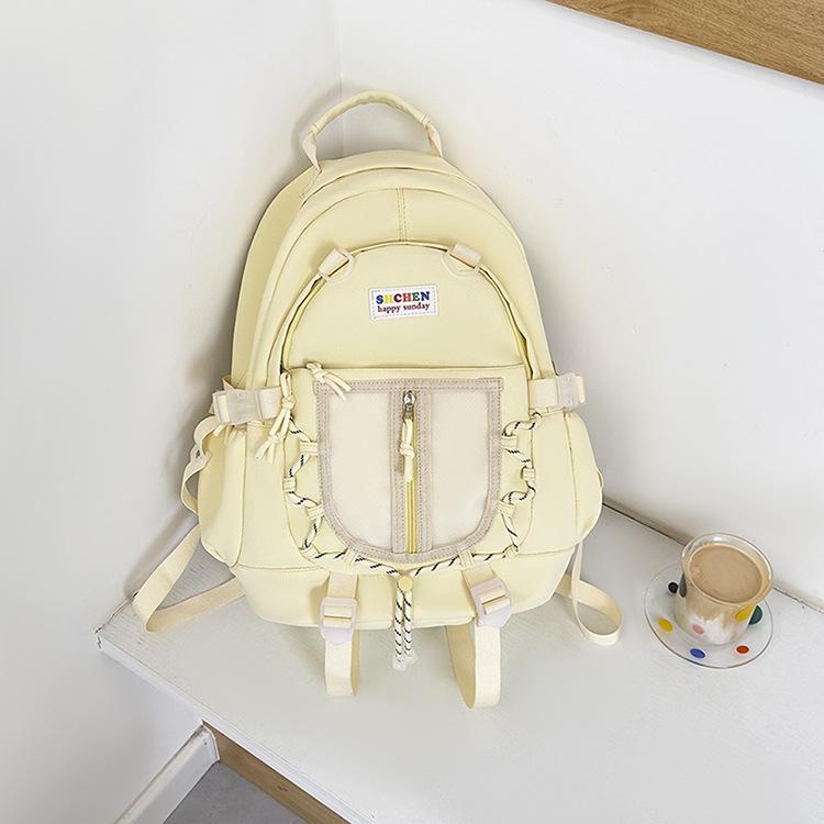 

Новая корейская версия универсального рюкзака большой вместимости для учеников начальной школы, свежий и свежий рюкзак для учеников средней школы .