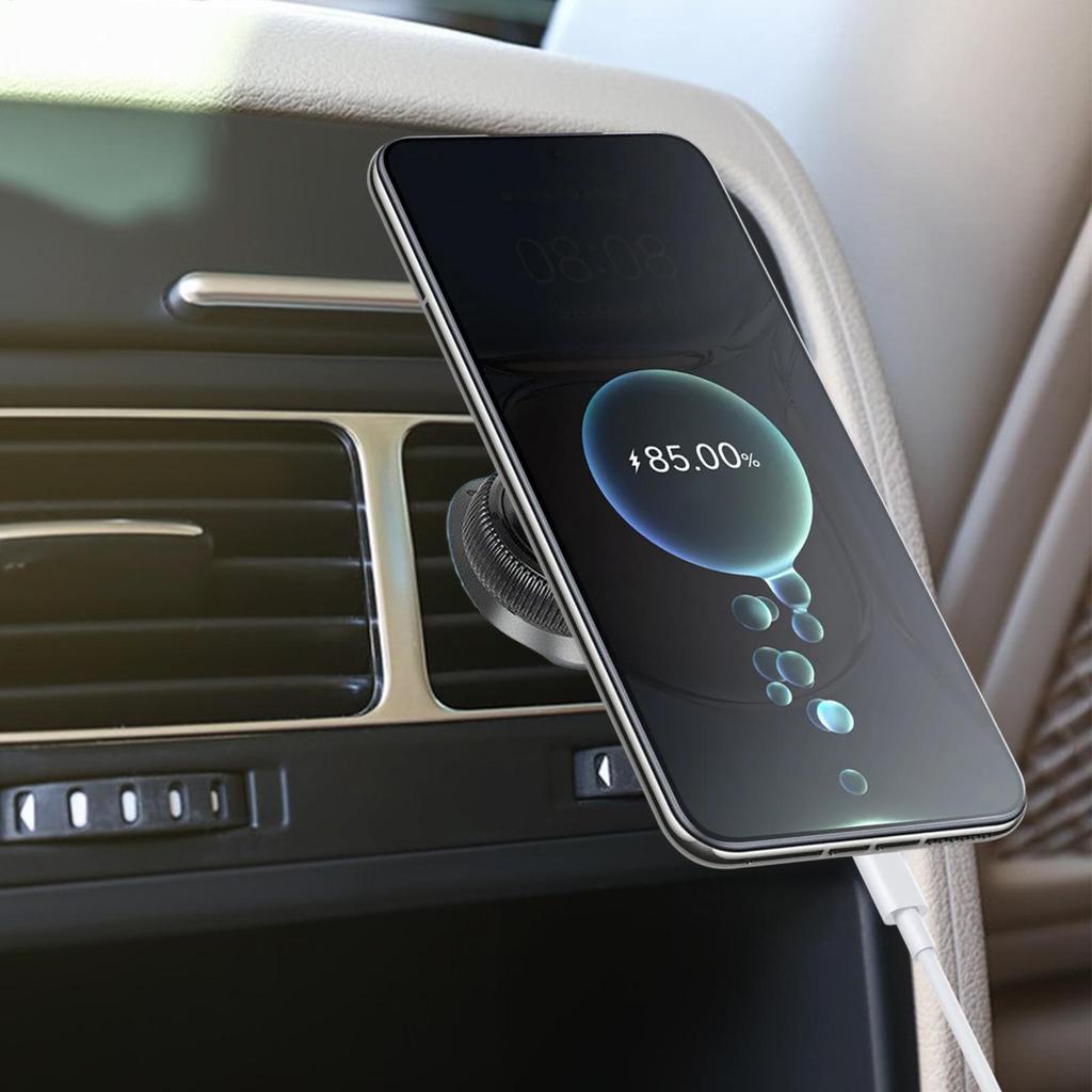 Magnetic Vacuum Car Phone Vent Mount, Multifunctional Auto Dash Holder, Traveling Sedan Desktop Gym Home Cradle