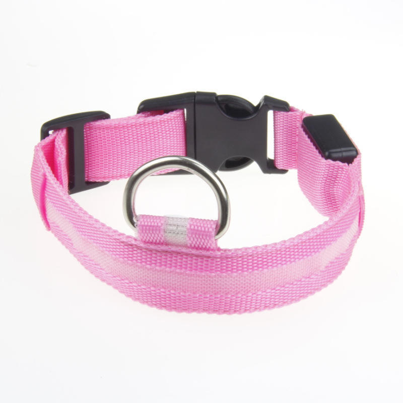 1pc LED Dog Anti-lost Collar Glowing Luminous Dog Safety Night Light Flashing Necklace for Small Medium Large Dogs Collars Leads