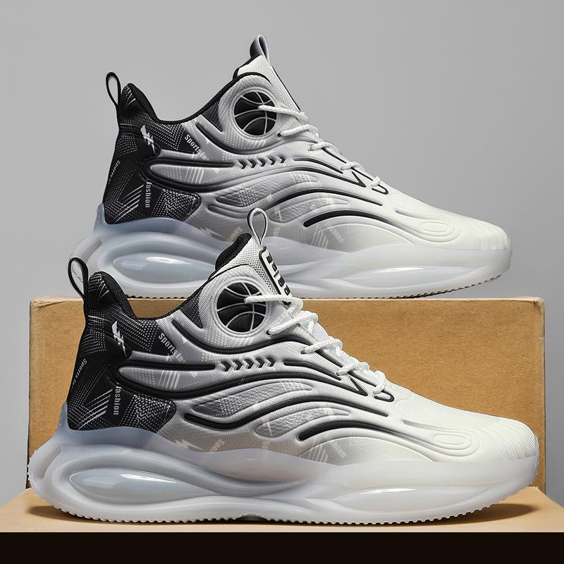 Fashion Men's Basketball Shoes Cushioned Breathable Sneakers Train Athletes Sports Shoes Casual Non-Slip Footwear Light Outdoor Sneakers