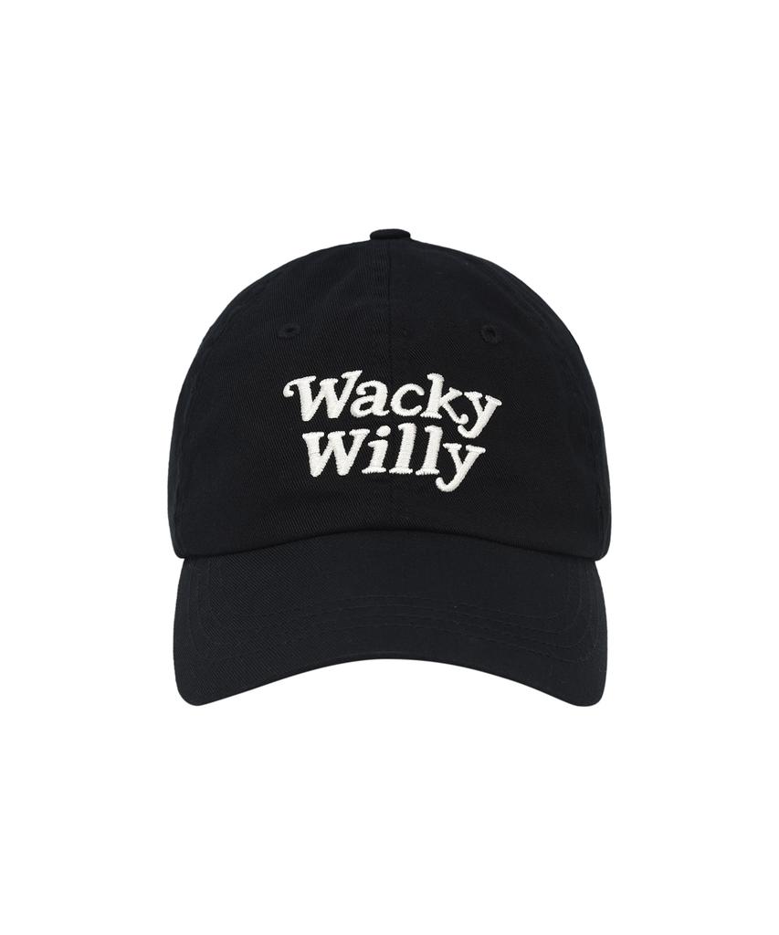WACKY WILLY Typo Ball Cap Black