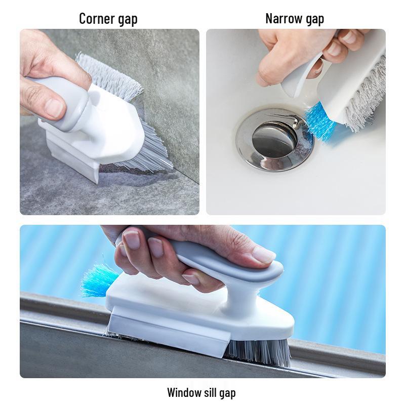 All-in-One Grout & Corner Cleaning Brush Set for Bathroom and Floors