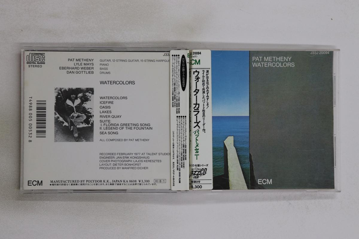 

CD PAT METHENY - Wotercolors J33J20094 ECM 1984 Japan Obi Jazz Used
